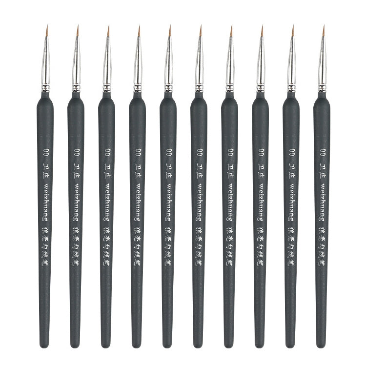 WeiZhuang Hook Line Pen Painting Hand-painted Watercolor Wolf Mint Hook Line Pen Painting Stroke Thin Line Brush