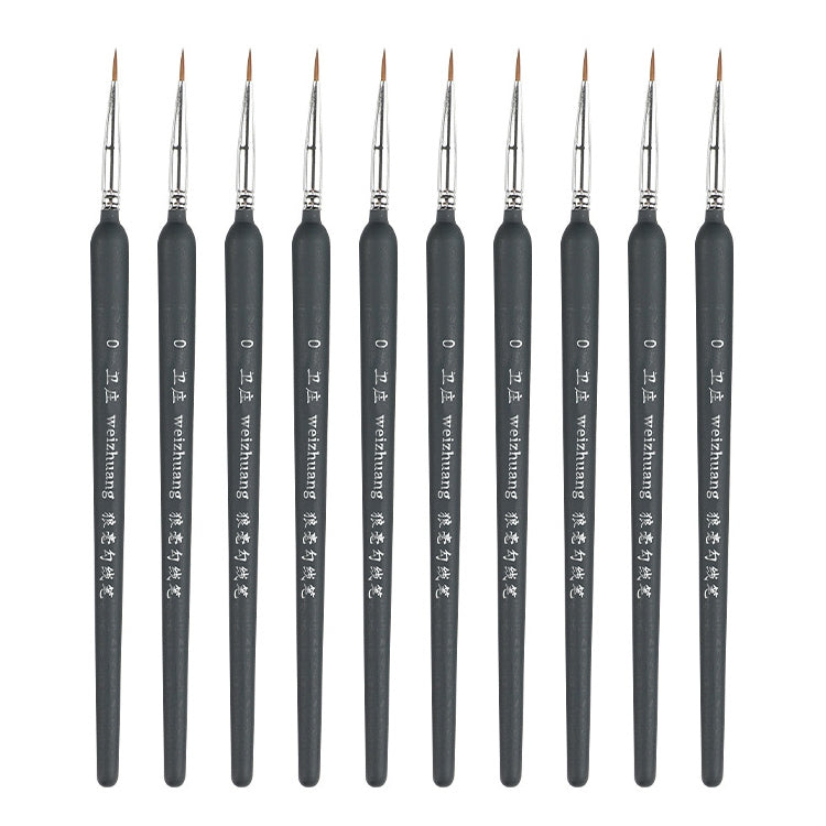 WeiZhuang Hook Line Pen Painting Hand-painted Watercolor Wolf Mint Hook Line Pen Painting Stroke Thin Line Brush