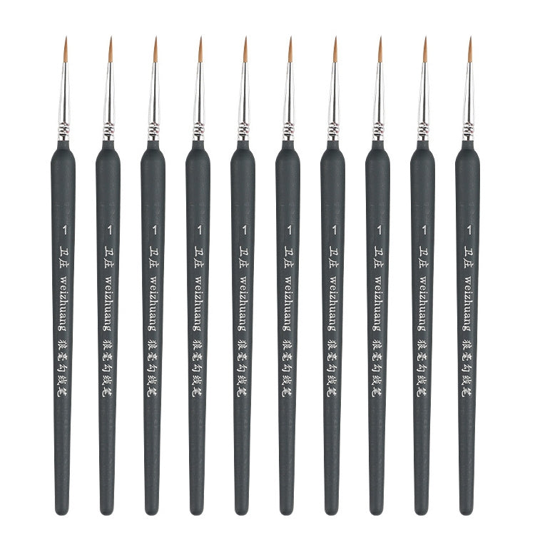 WeiZhuang Hook Line Pen Painting Hand-painted Watercolor Wolf Mint Hook Line Pen Painting Stroke Thin Line Brush