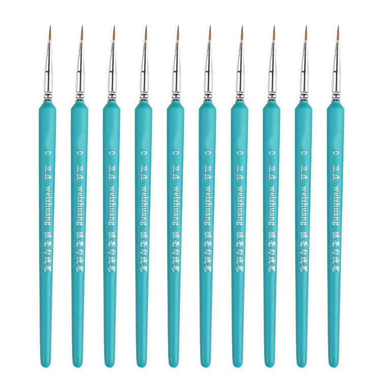 WeiZhuang Hook Line Pen Painting Hand-painted Watercolor Wolf Mint Hook Line Pen Painting Stroke Thin Line Brush