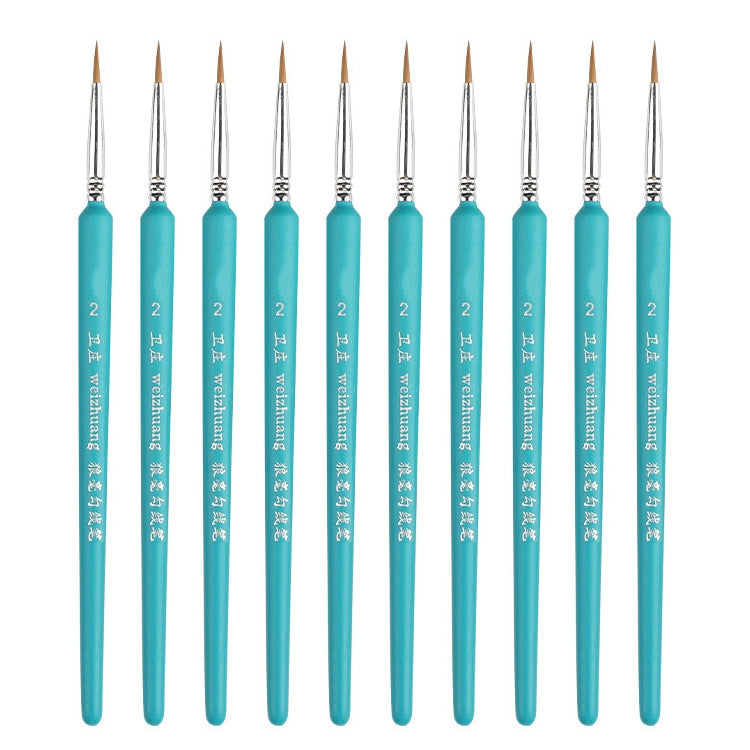 WeiZhuang Hook Line Pen Painting Hand-painted Watercolor Wolf Mint Hook Line Pen Painting Stroke Thin Line Brush