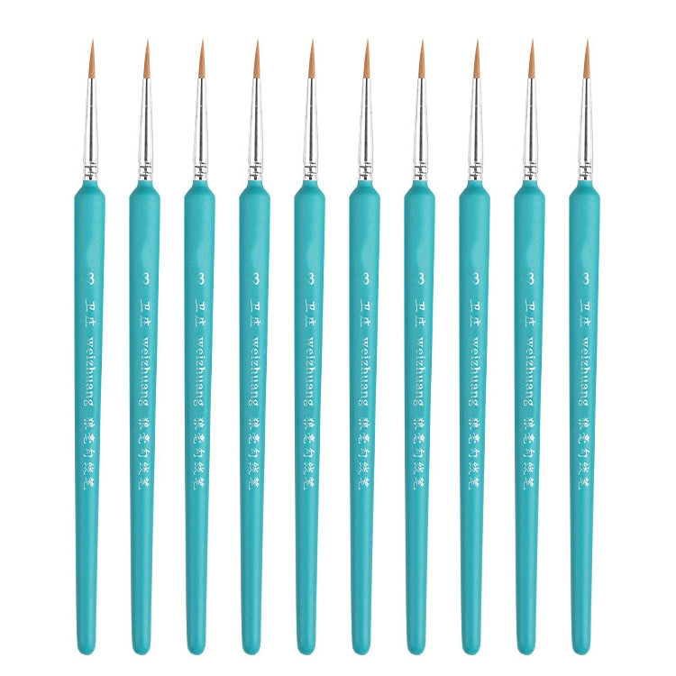 WeiZhuang Hook Line Pen Painting Hand-painted Watercolor Wolf Mint Hook Line Pen Painting Stroke Thin Line Brush