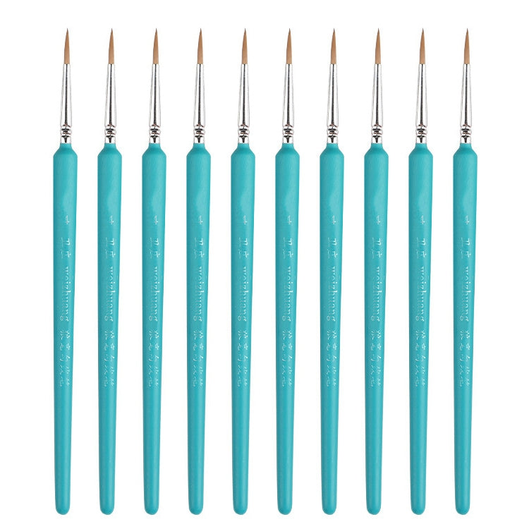 WeiZhuang Hook Line Pen Painting Hand-painted Watercolor Wolf Mint Hook Line Pen Painting Stroke Thin Line Brush