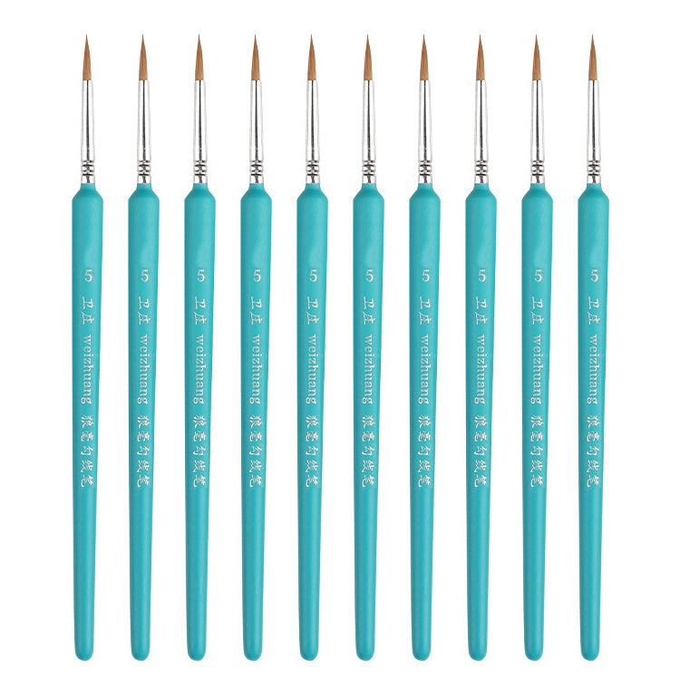 WeiZhuang Hook Line Pen Painting Hand-painted Watercolor Wolf Mint Hook Line Pen Painting Stroke Thin Line Brush