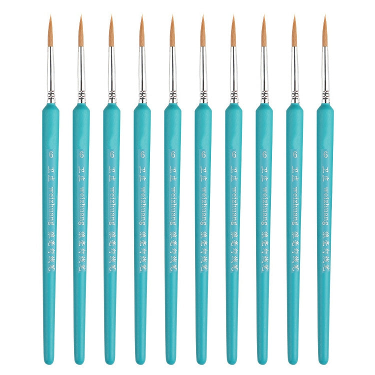 WeiZhuang Hook Line Pen Painting Hand-painted Watercolor Wolf Mint Hook Line Pen Painting Stroke Thin Line Brush