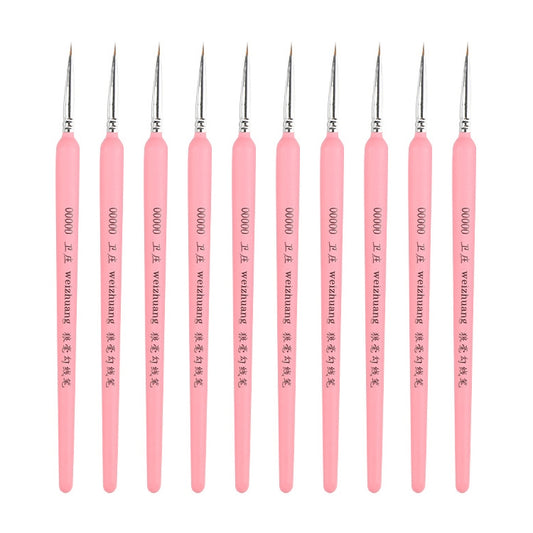 WeiZhuang Hook Line Pen Painting Hand-painted Watercolor Wolf Mint Hook Line Pen Painting Stroke Thin Line Brush