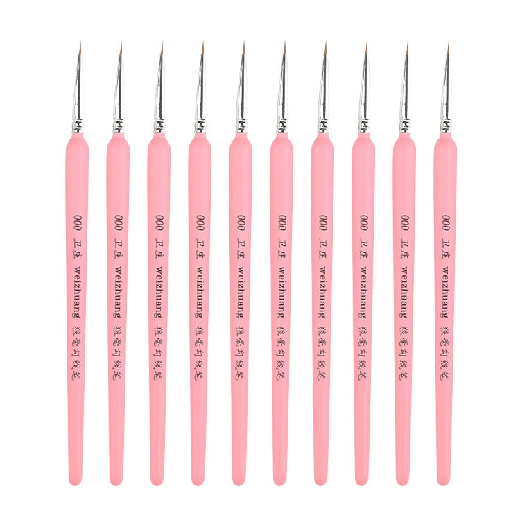 WeiZhuang Hook Line Pen Painting Hand-painted Watercolor Wolf Mint Hook Line Pen Painting Stroke Thin Line Brush