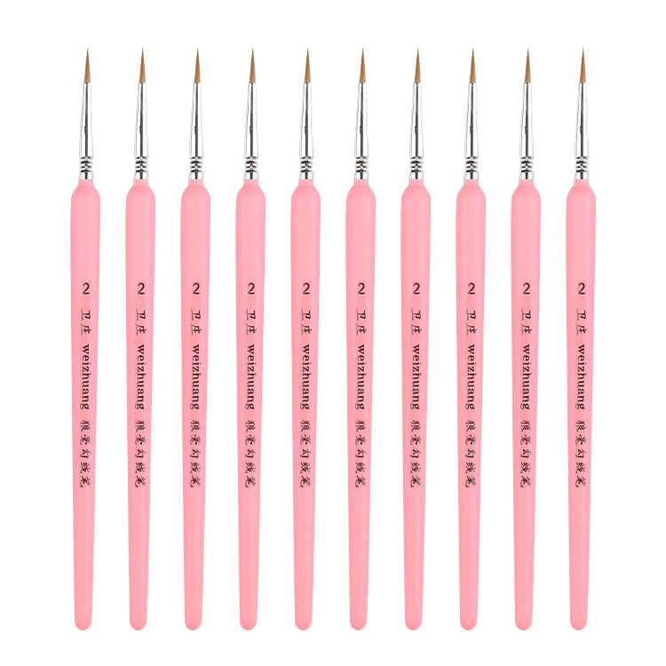 WeiZhuang Hook Line Pen Painting Hand-painted Watercolor Wolf Mint Hook Line Pen Painting Stroke Thin Line Brush