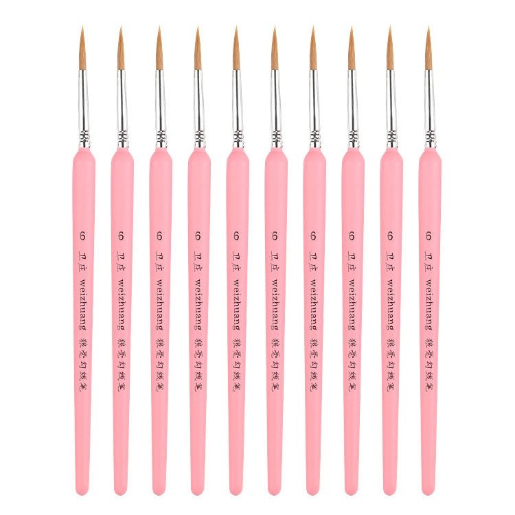 WeiZhuang Hook Line Pen Painting Hand-painted Watercolor Wolf Mint Hook Line Pen Painting Stroke Thin Line Brush