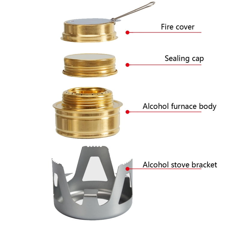 Outdoor Camping Alcohol Stove Vaporized Liquid Alcohol Atove Mini Alcohol Stove Portable Creative Alcohol Stove