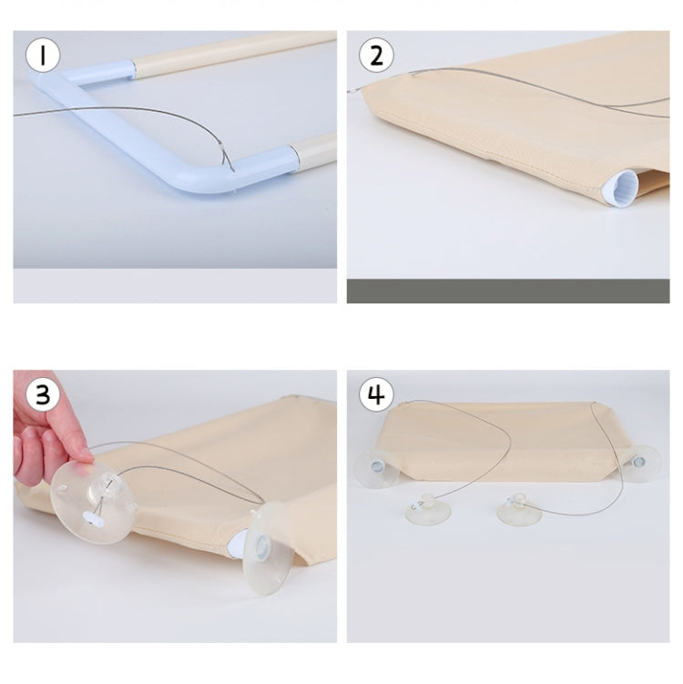 Pets Suction Cup Cat Hammock Window Hanging Hammock