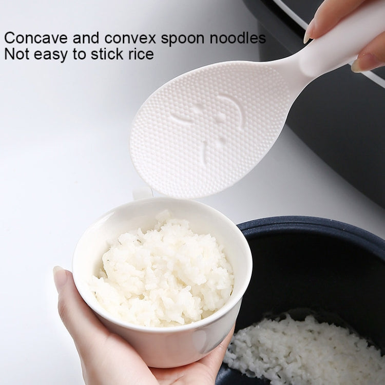 Creative Smile Face Rice Spoon Vertical Type Food Grade Kitchen Rice Cooker Spoon