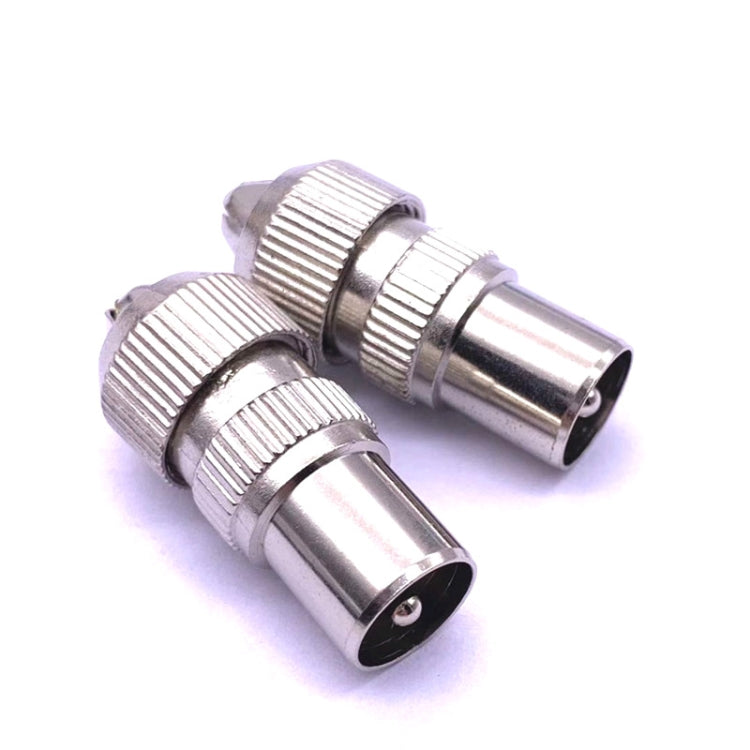 50 PCS Metal Antenna TV Plug Video Radio Frequency Cable Plug RF Male Head