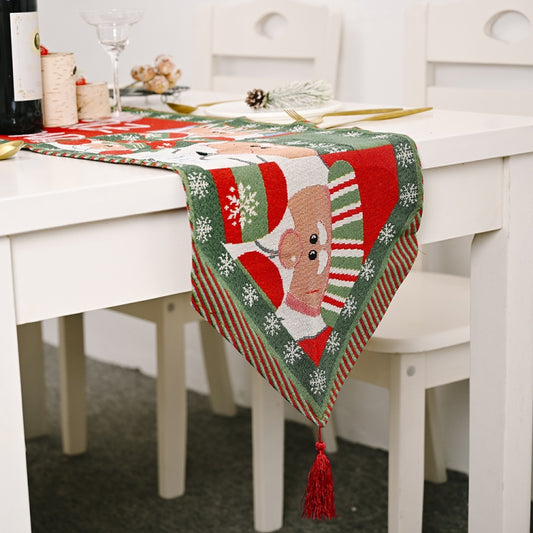 Creative Christmas Home Decoration Items Knitted Tablecloth Dining Table