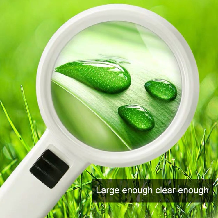 Handheld High-definition Lens with LED Light Reading and Maintenance Magnifying Glass for the Elderly