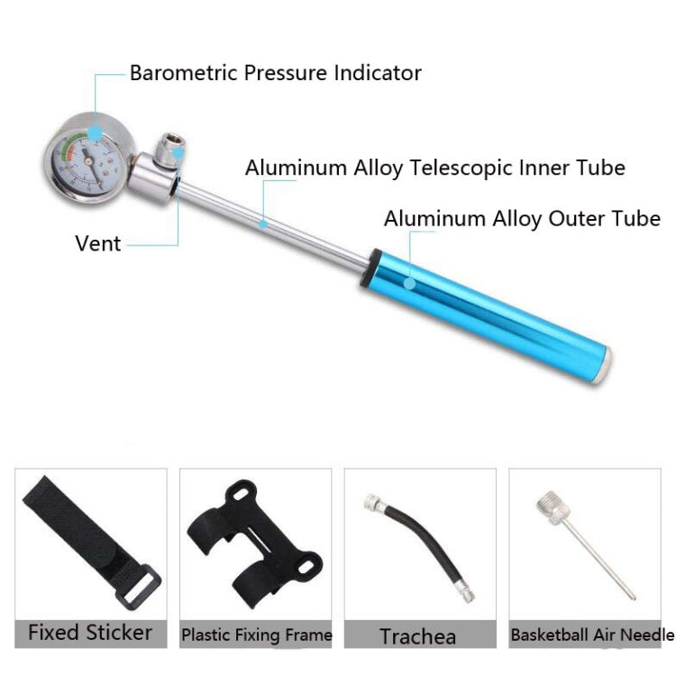 Bicycle Manual Mini Air Pump Bicycle Universal Air Pump Bicycle Outdoor Riding Portable Air Pump