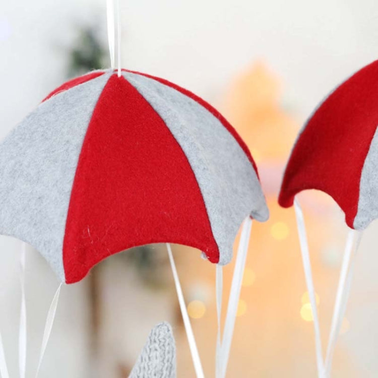 Faceless Skydiving Santa Claus Christmas Window Hanging Decorations