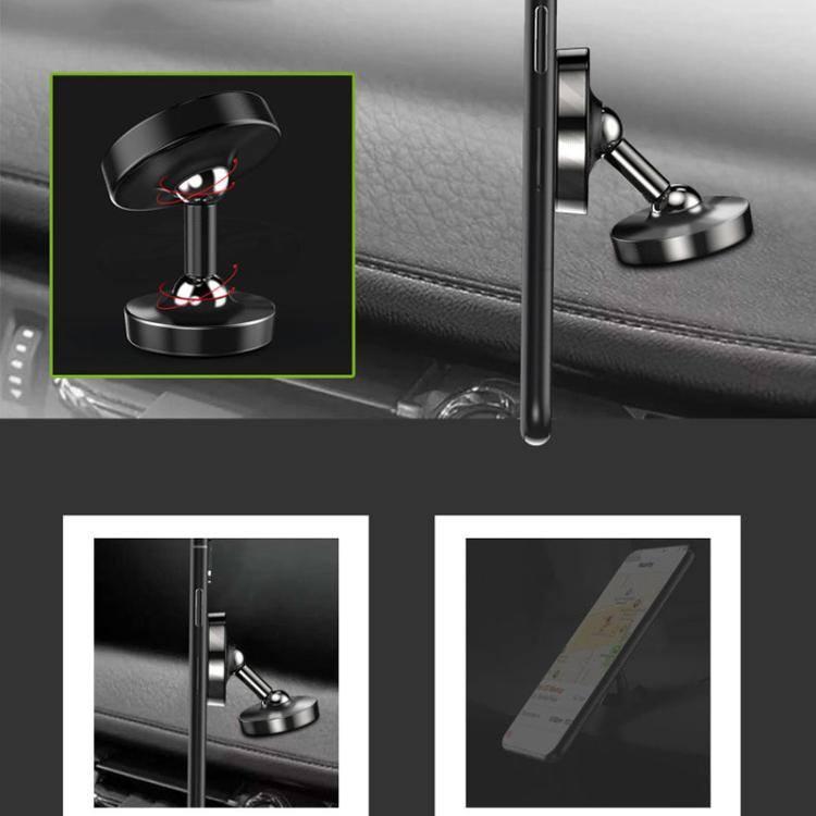 Car Phone Holder Alloy Magnetic Universal Dual Ball Rotating Car Phone Holder,