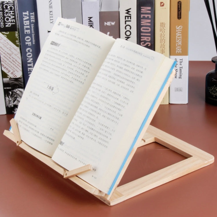 Wooden Reading Rack Children Notebook Stand Anti-myopia Book Stand