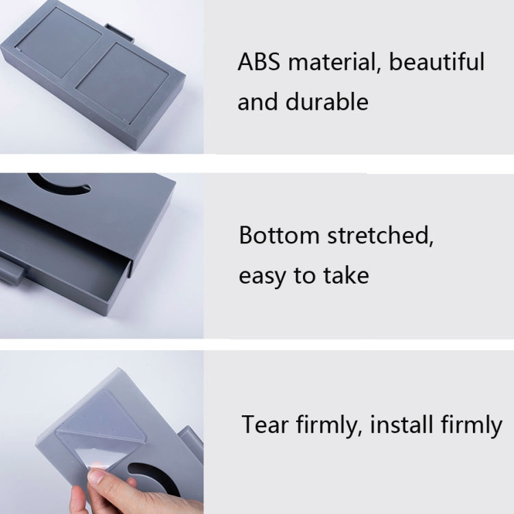 Hidden Drawer Storage Box Office Desk Bottom Paste Large Capacity Pen Case