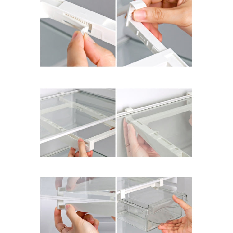 Refrigerator Storage Box Drawer Type Square Household Multifunctional Food Preservation Box