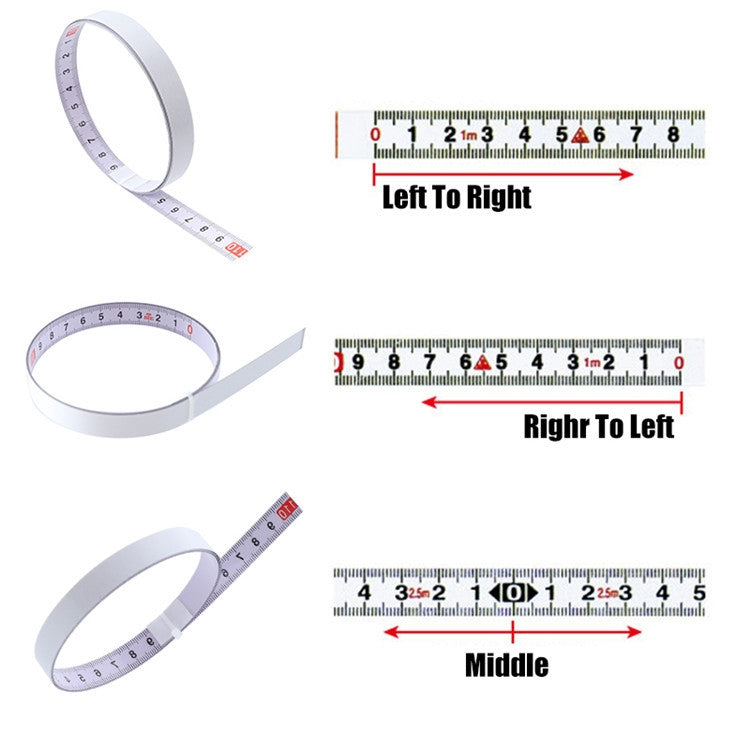 Sticky Scale Steel Ruler with Glue Scale Tape Measure Self-adhesive Ruler