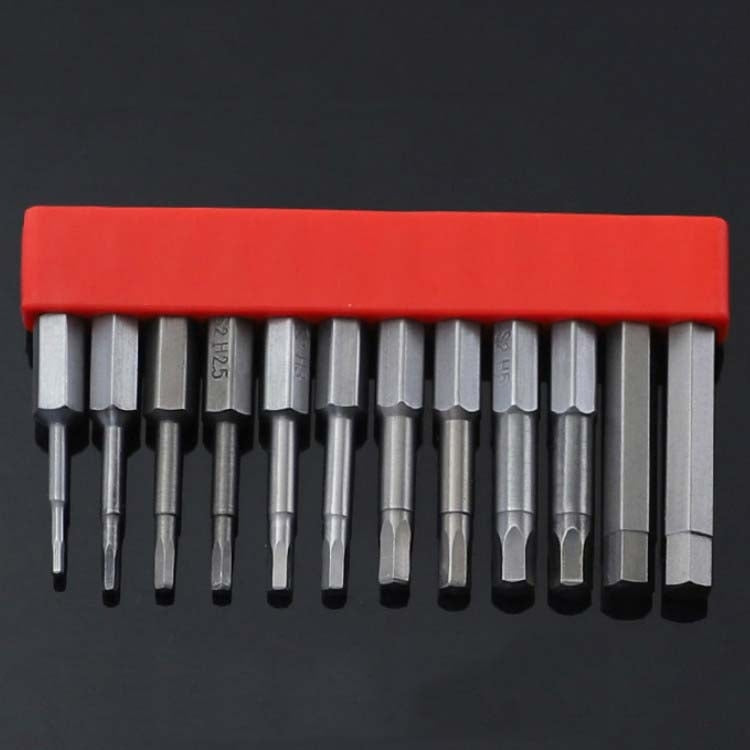 12 PCS / Set Screwdriver Bit With Magnetic S2 Alloy Steel Electric Screwdriver