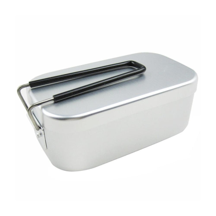 Outdoor Travel Camping Camping Lunch Box Portable Foldable Aluminum Lunch Box Retro Lunch Box Small