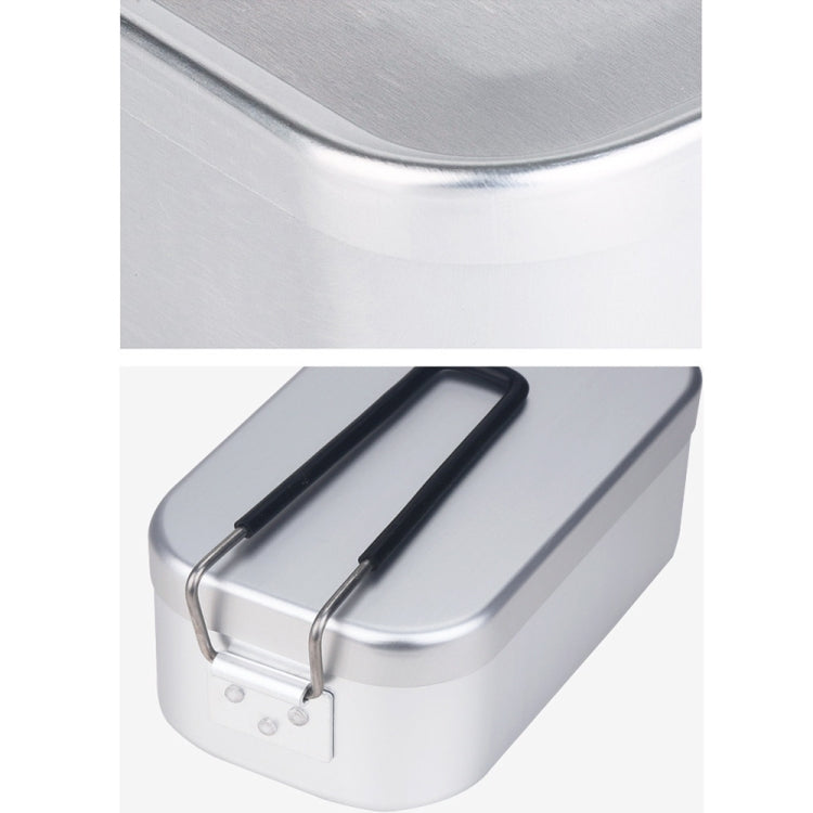Outdoor Travel Camping Camping Lunch Box Portable Foldable Aluminum Lunch Box Retro Lunch Box Small