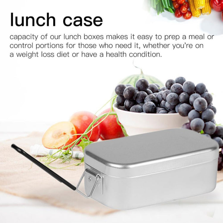 Outdoor Travel Camping Camping Lunch Box Portable Foldable Aluminum Lunch Box Retro Lunch Box Small
