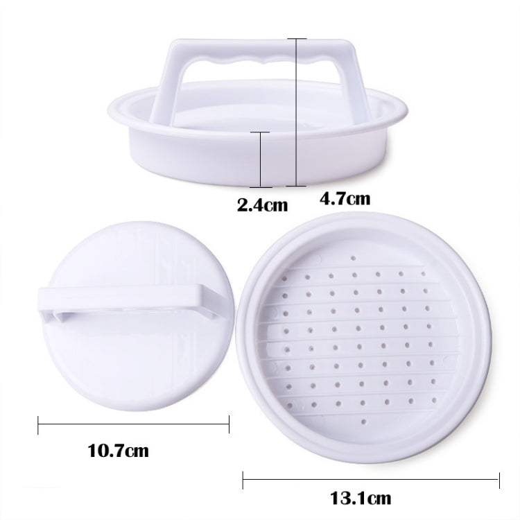 Round Shape Hamburger Press Food-Grade Plastic Hamburger Meat Beef Grill Burger Press Patty Maker Mold Mould Kitchen Tool