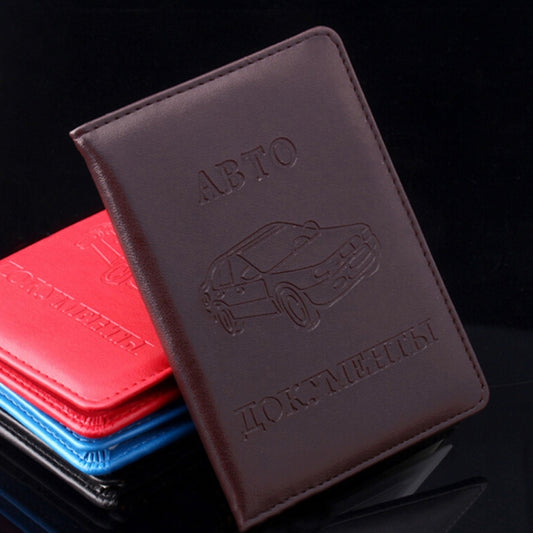 Russian Auto Driver License Bag PU Leather on Cover for Car Driving License Card Credit Holder Purse Wallet