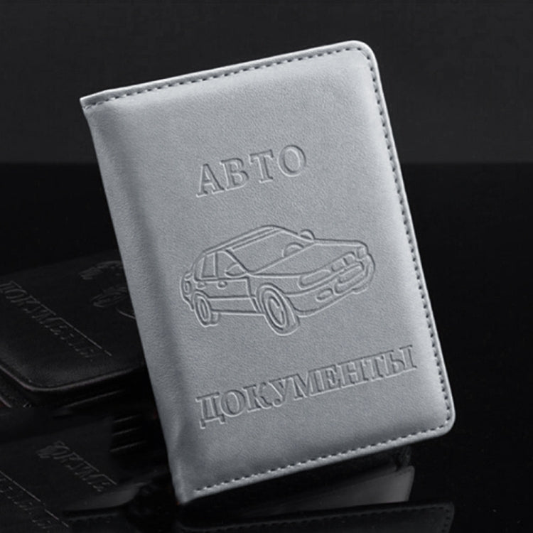 Russian Auto Driver License Bag PU Leather on Cover for Car Driving License Card Credit Holder Purse Wallet