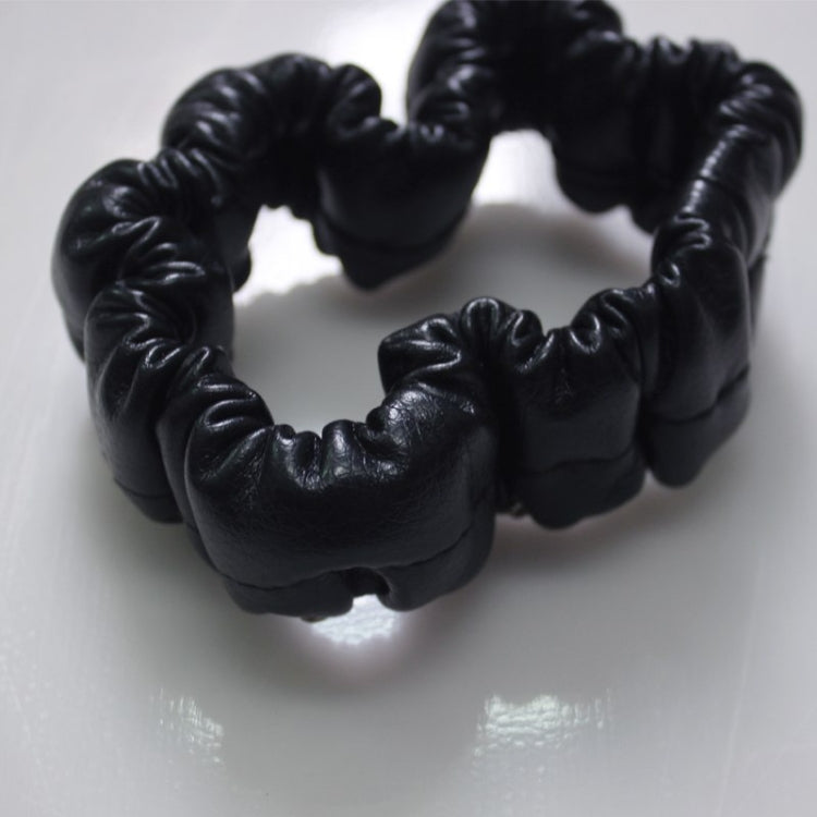 Crystal Car Interior Accessories Rear View Mirror Cover Leather Auto Rearview Mirror Cover Decoration