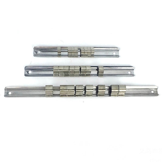 Carbon Steel 8 Socket Rack Storage Divider Rail Tray Holder Brackets Shelf Stand Tool Organizer Socket Socket Wrench Storage, 260mm, 150mm, 190mm