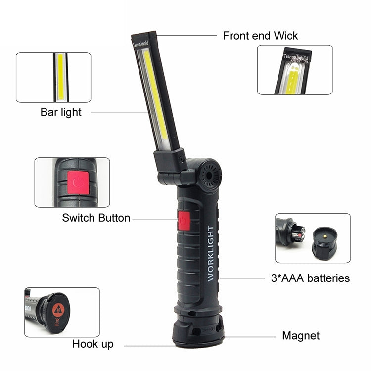 Handheld Movable Work Lights USB Charging Multi-functional and Folding Emergency Lights