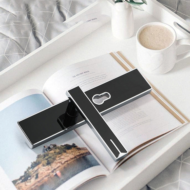 Mute Strong Magnetic Aluminum Alloy Interior Door Lock Door Bedroom Hardware Handle Lock