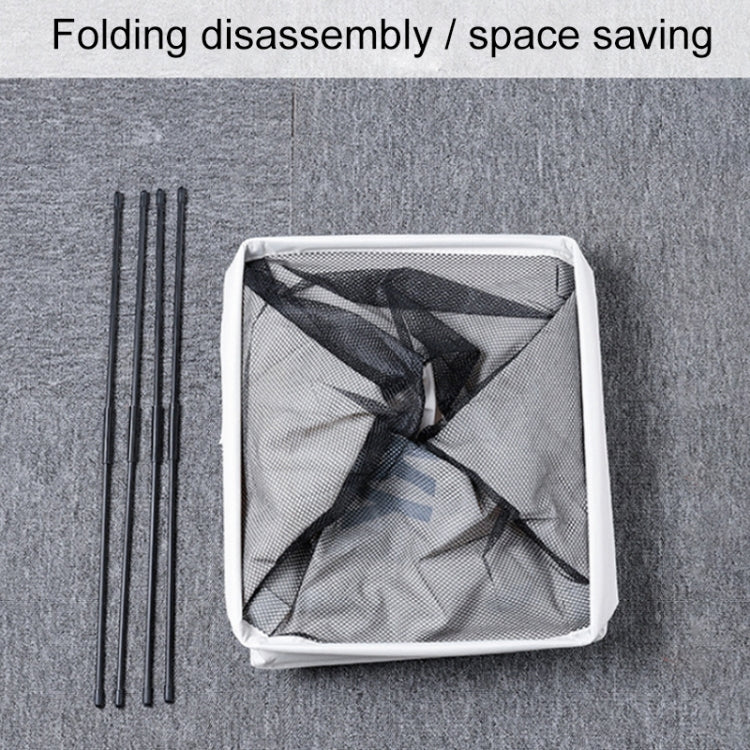 Bathroom Oxford Waterproof Dirty Clothes Laundry Foldable Storage Basket Hamper with Wheels