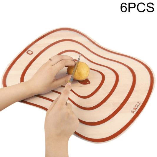 6 PCS Kitchen Chopping Blocks Flexible Transparent PP Cutting Boards