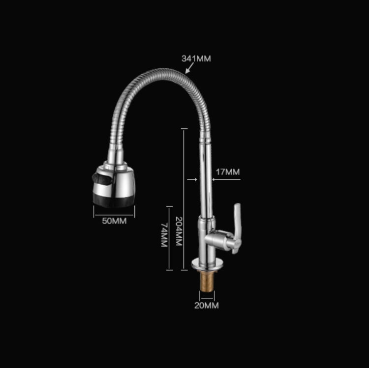 Kitchen Faucet Anti-splash Head Wash Basin Sink Universal Rotatable Faucet Full Copper Joint