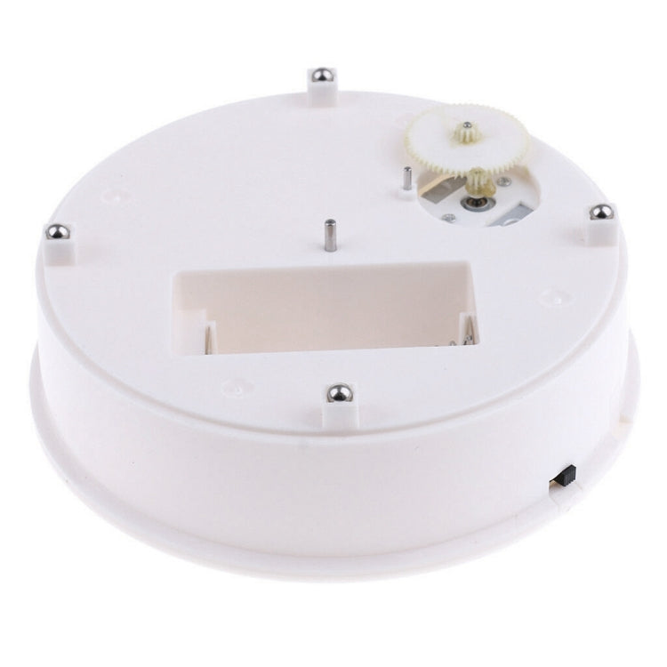 30cm 360 Degree Electric Rotating Turntable Display Stand Video Shooting Props Turntable for Photography, Load 4kg, US Plug(White + Black)