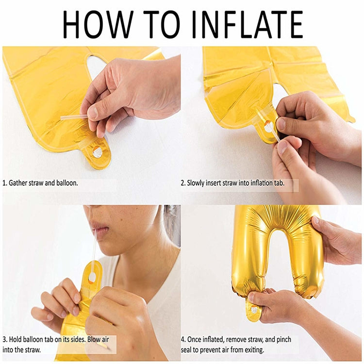 2 PCS 40 Inch Aluminium Foil Number Balloons Birthday Wedding Engagement Party Decor Kids Ball Supplies