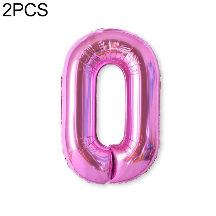 2 PCS 40 Inch Aluminium Foil Number Balloons Birthday Wedding Engagement Party Decor Kids Ball Supplies