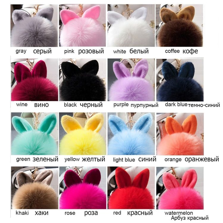 Fur Pom Keychains Fake Rabbit Fur Ball Keychain