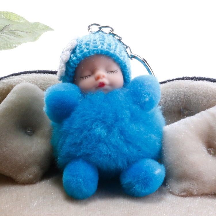 Sleeping Baby Doll Ball Key Chain Car Keyring Holder Bag Pendant Charm Keychain