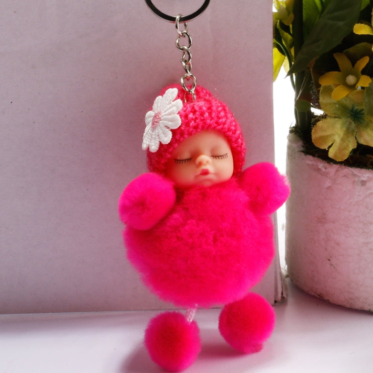 Sleeping Baby Doll Ball Key Chain Car Keyring Holder Bag Pendant Charm Keychain