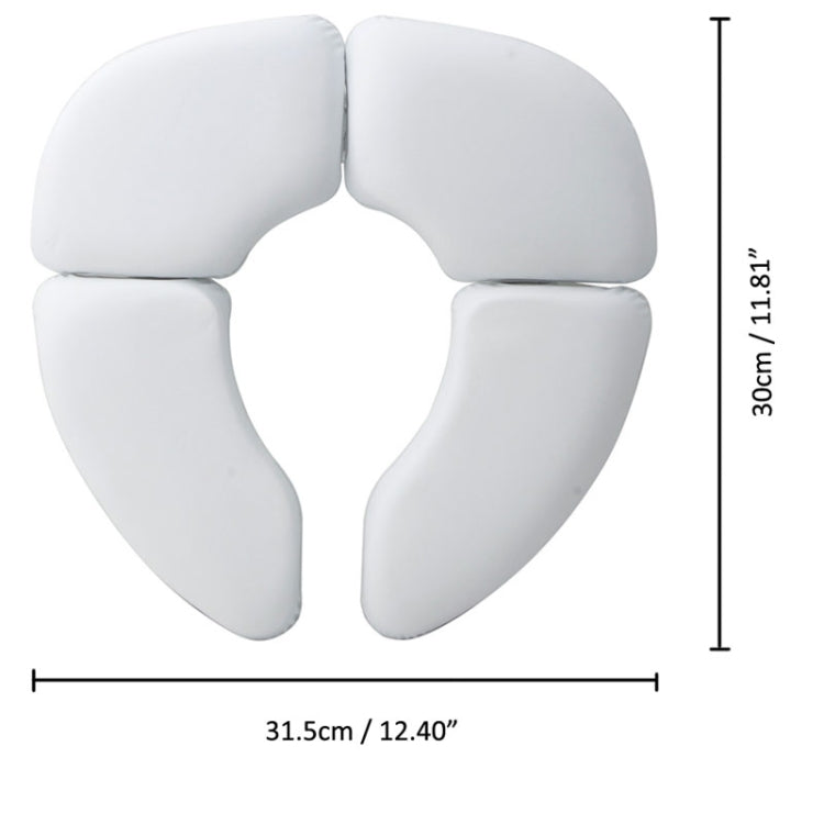 Soft Skin-Friendly Children Folding Potty Seat Cover Baby Travel Folding Padded Toilet Seat Toilet Training