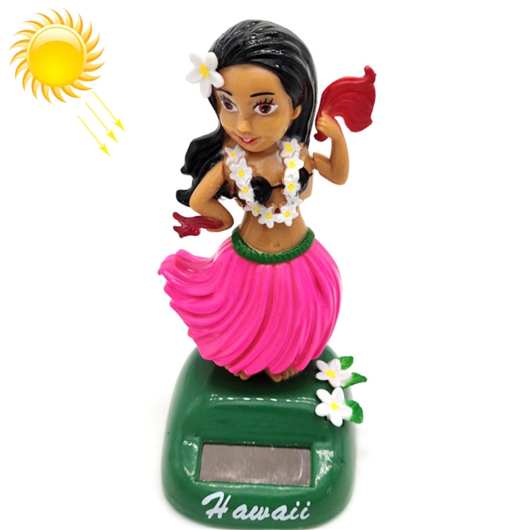 Solar Powered Dancing Hula Girl Swinging Bobble Toy Gift for Car Decoration