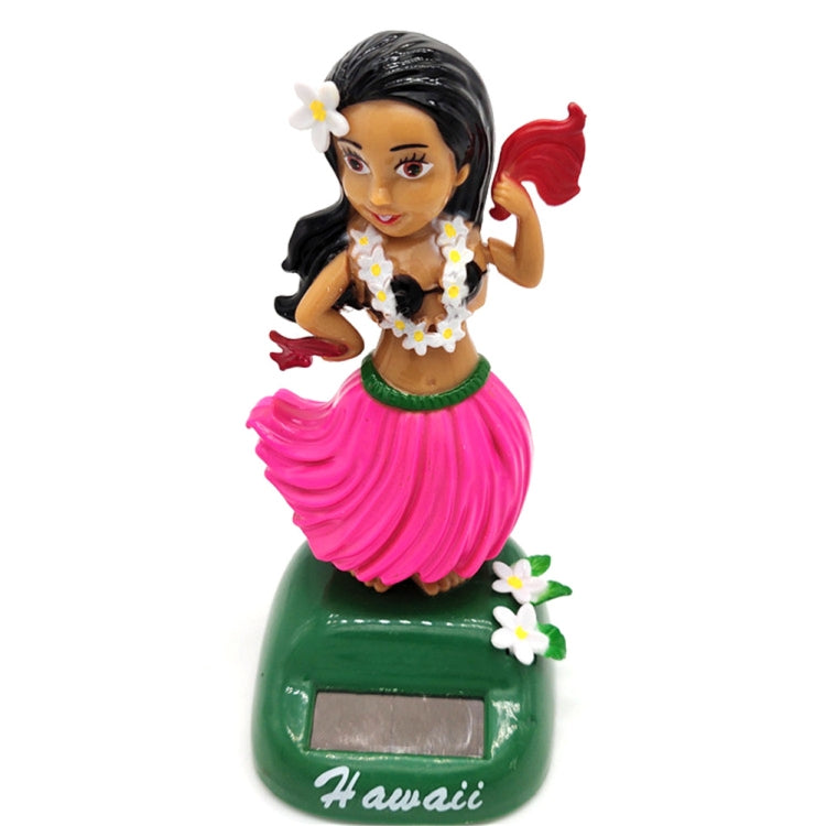 Solar Powered Dancing Hula Girl Swinging Bobble Toy Gift for Car Decoration