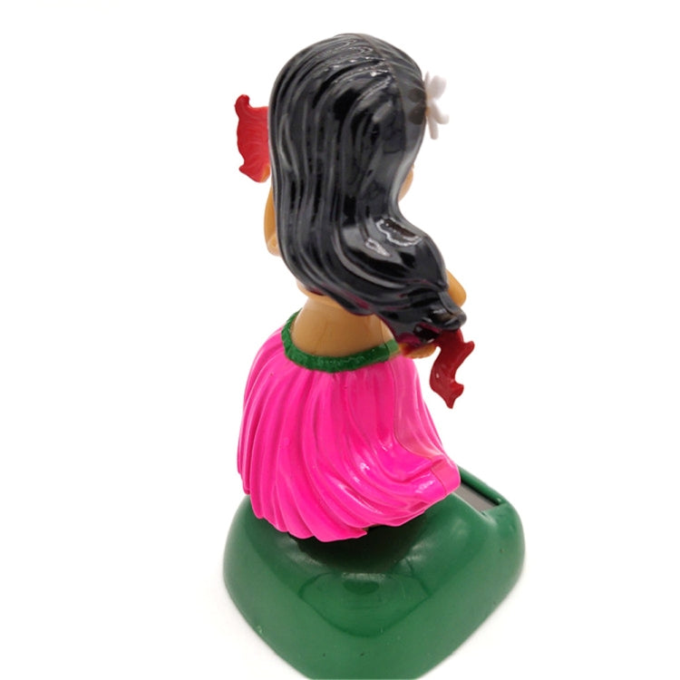 Solar Powered Dancing Hula Girl Swinging Bobble Toy Gift for Car Decoration